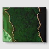 Livre D'or Emerald Green Gold Holiday Mariage (Verso)