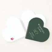 Livre d'or Emerald Green Heart Shape Mariage (Intérieur)
