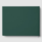 Livre D'or Emerald Greenery Mountain Pine Rustic Mariage (Verso)