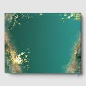 Livre D'or émeraude or vert bijou mariage (Verso)