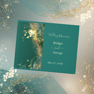 Livre D'or émeraude or vert bijou mariage