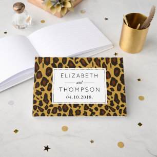 Livre D'or Empreinte de léopard, Spots, Léopard Brown, Mariag