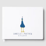 Livre D'or Empreinte d'empreintes digitales Peacock Tail Mari<br><div class="desc">Laissez vos invités mariages vous aider à créer un souvenir mariage unique avec ce livre d'hôtes mariage amusant. Il suffit de leur fournir un tampon d'encre verte pour qu'ils puissent ajouter leurs propres empreintes digitales ou empreintes digitales pour aider à créer une queue pour ce paon mignon. C'est le livre...</div>