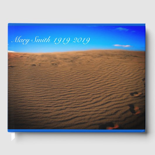 Livre D'or Empreintes dans les funérailles du sable (Recto)