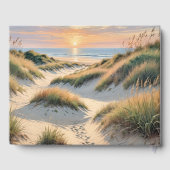 Livre D'or Empreintes sur dune de plage (Verso)