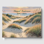Livre D'or Empreintes sur dune de plage (Recto)