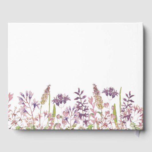 Livre D'or En mémoire d'amour Fleur sauvage funérailles commé (Verso)