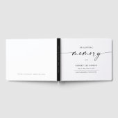 Livre D'or En mémoire d'amour Noir & Blanc funérailles commém (Complet)