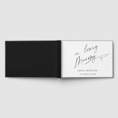 Livre D'or En Mémoire d'amour Simple Script Funeral (Complet)