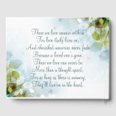 Livre D'or En souvenir amoureux (Verso)