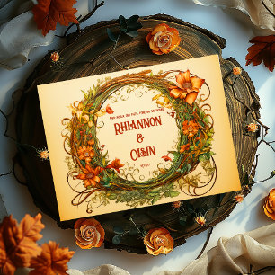 Livre D'or Enchanter l'ivoire, Orange Floral Druid Hill Maria