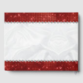 Livre D'or Éperche en diamant rouge Glam Quinceañera (Verso)