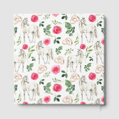 Livre D'or Equestrian Pink Floral Rustic Wedding  (Verso)