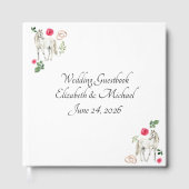 Livre D'or Equestrian Pink Floral Rustic Wedding  (Recto)