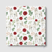 Livre D'or Equestrian Red Floral Rustic Wedding (Verso)