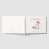 Livre D'or Escarpins Rose Pâle Fleurs de Mariage Élégant (Complet)