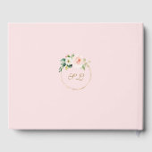 Livre D'or Espagnol unique rose Blush Floral or Bautizo (Verso)