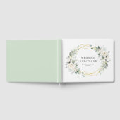 livre d'or et blanc fleuri mariage géométrique (Complet)