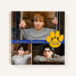 Livre d'or et bleu 3 Photo Paw Graduation
