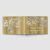 Livre d'or et d'argent moderne Floral Mariage (Complet)