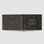 Livre d'or et de noir Confetti Foil Mariage (Complet)