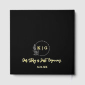 Livre d'or et de noir Mariage de monogramme (Verso)