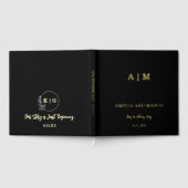 Livre d'or et de noir Mariage de monogramme (Complet)