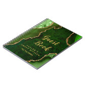 Livre d'or et vert Agate Sweet sixteen d'hôtes (Côté gauche)