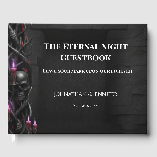 Livre D'or Eternal Night Gothic Vampire Wedding Dark Romance (Recto)