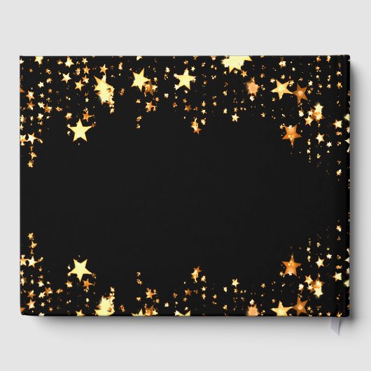 Livre D'or étoiles d'or noir Quinceanera (Verso)