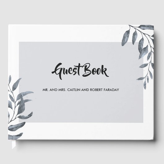 Livre D'or Eucalyptus bleu poussiéreux (Recto)