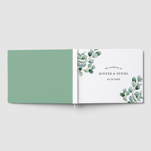 Livre D'or Eucalyptus Botanical Greenery  Wedding (Complet)