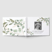 Livre D'or Eucalyptus Gold Photo Funérailles commémoratives (Complet)