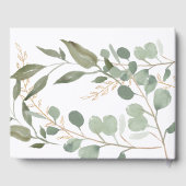 Livre D'or Eucalyptus Gold Photo Funérailles commémoratives (Verso)