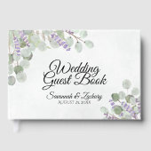 Livre D'or Eucalyptus & Lavender Elegant Boho Chic Mariage (Recto)