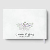 Livre D'or Eucalyptus & Lavender Elegant Boho Chic Mariage (Verso)