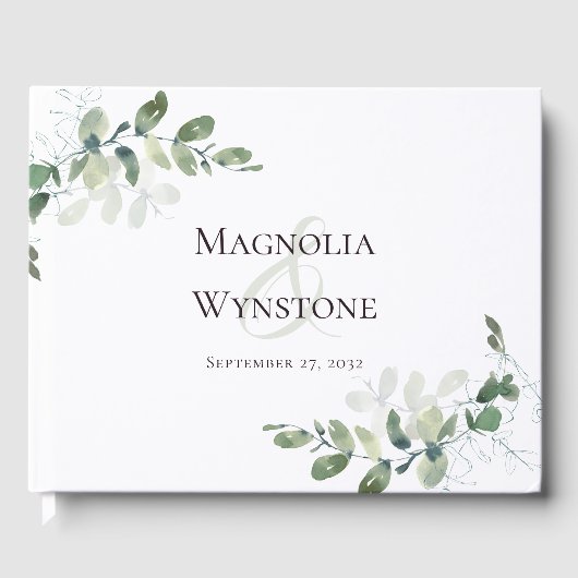 Livre D'or Eucalyptus mariage (Recto)