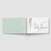 Livre D'or Eucalyptus moderne veut Baby shower (Complet)