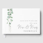 Livre D'or Eucalyptus Nouveau M. Mme Nom Mariage (Recto)