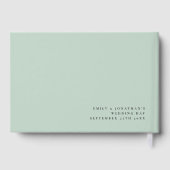 Livre D'or Eucalyptus Nouveau M. Mme Nom Mariage (Verso)