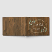 Livre D'or Eucalyptus rustique | Géométrique (Complet)