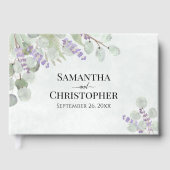 Livre D'or Eucalyptus rustique & Lavender Elegant Mariage Boh (Recto)