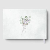Livre D'or Eucalyptus rustique & Lavender Elegant Mariage Boh (Verso)