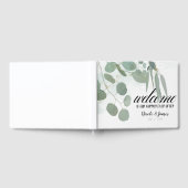 Livre D'or Eucalyptus rustique Mariage vert minimal chic (Complet)