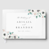 Livre D'or Eucalyptus Verdure anémonique floral rustique mari (Recto)