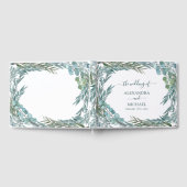 Livre D'or Eucalyptus Verdure Aquarelle Mariage botanique (Complet)