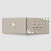 Livre D'or Eucalyptus Verdure blanc floral rustique mariage (Complet)