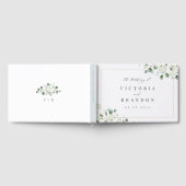 Livre D'or Eucalyptus Verdure blanc floral rustique mariage (Complet)