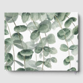 Livre D'or Eucalyptus Verdure Mariage élégant (Verso)