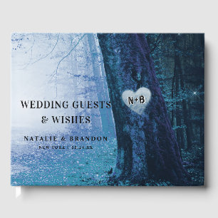 Livre D'or Evermore   Forêt de fée enchantée   Mariage bleu